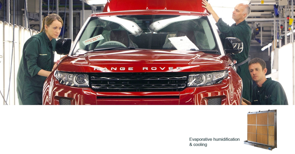 Humidification in automotive manufacturing