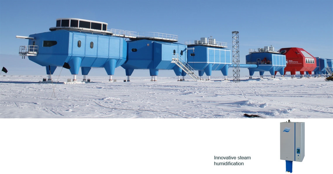 Humidifiers for health in Antarctica